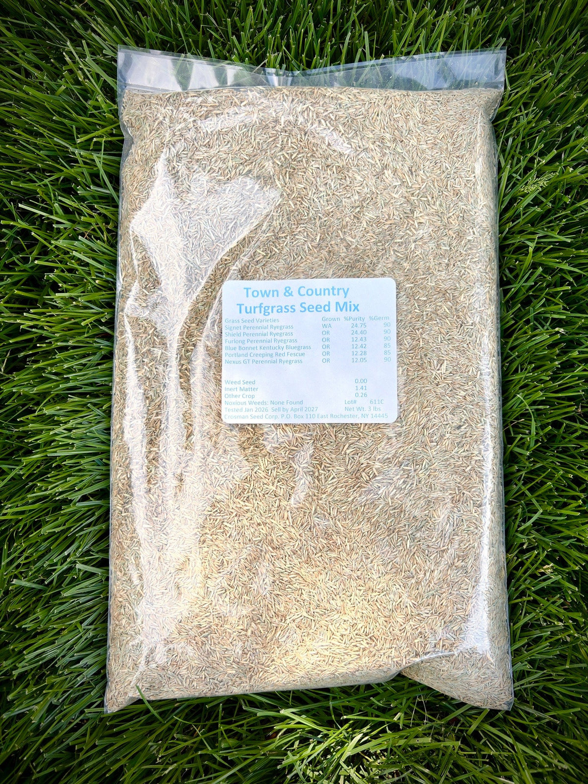 Crosman's Town and Country Turfgrass Seed Mix