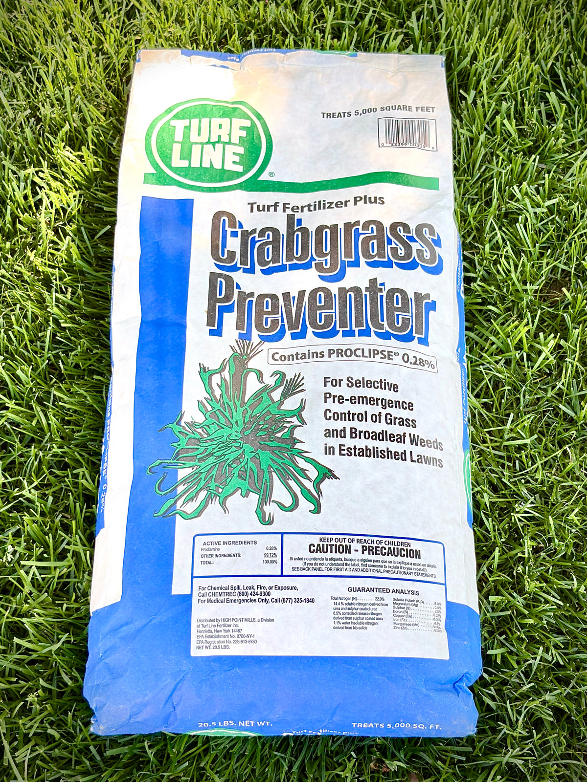 Turf Line Crabgrass Preventer Plus 22-0-8 Fertilizer