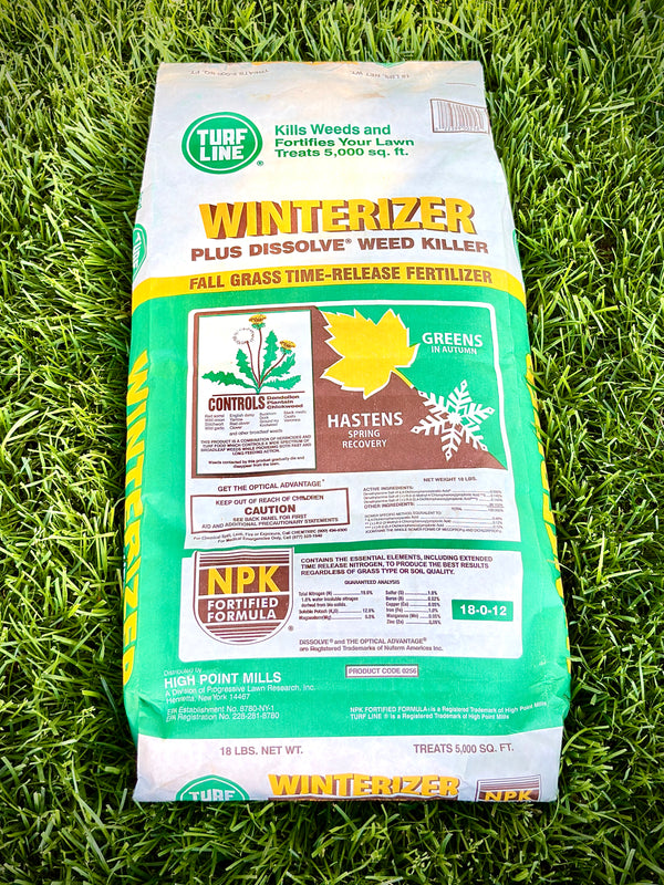 Turf Line 18-0-12 Winterizer Fertilizer Plus Dissolve® Weed Killer