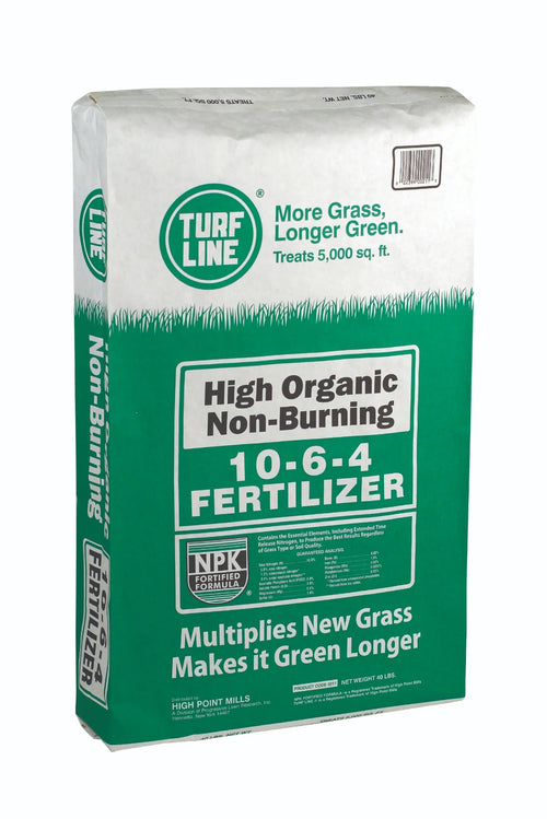 Turf Line fertilizer bag on a white background